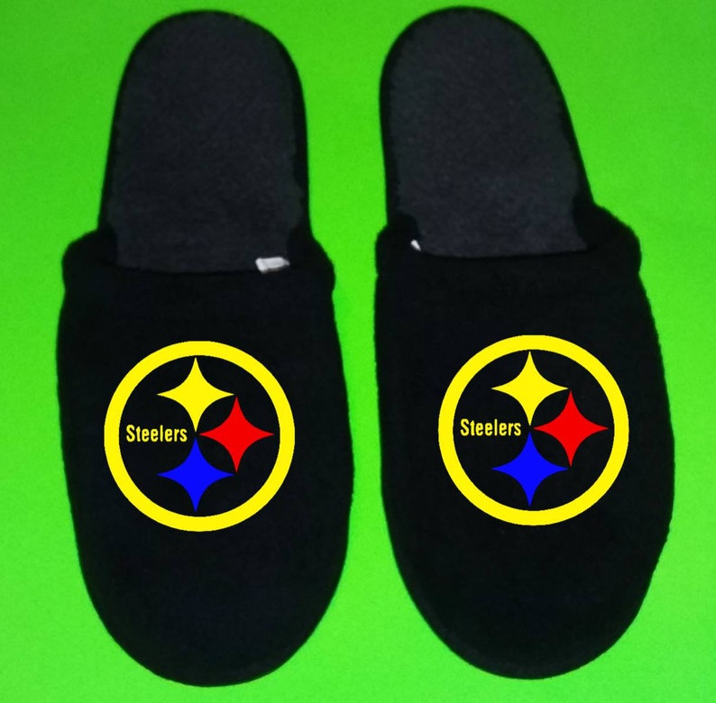 pittsburgh steelers men's slippers / house shoes sliders