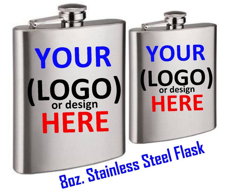 Personalized 8 oz hip flasks custom stainless steel flask Etsy