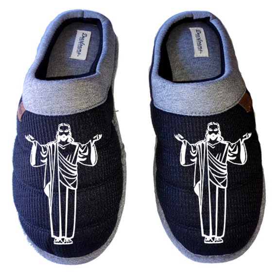 Jesucristo de pie Cristianismo Iglesia Cruz Religiosa DF por DEARFOAMS Zapatillas de hombre Zapatos de casa diapositivas regalo