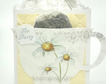 Trois Pâquerette Daisy Bouquet Tea Party Gift Box Bag Favor Bridal Shower