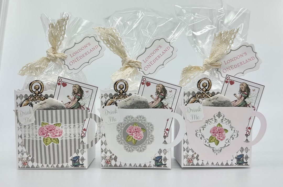 Alice in Wonderland Tea Party Favors London Rose Set of 3 for Baby ...