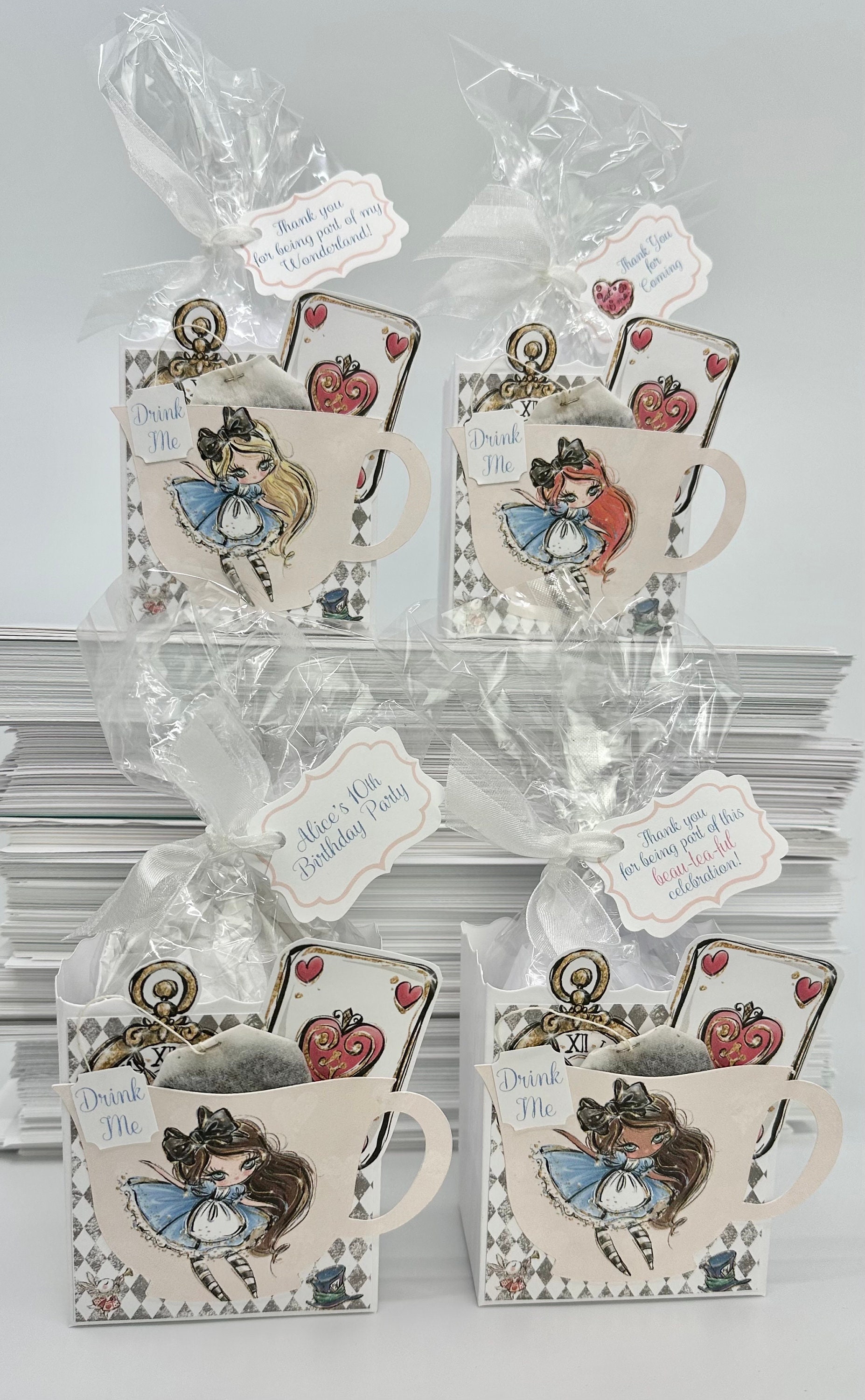Alice in Wonderland Magical Enchanting Whimsical Tea Party Favors Gift ...