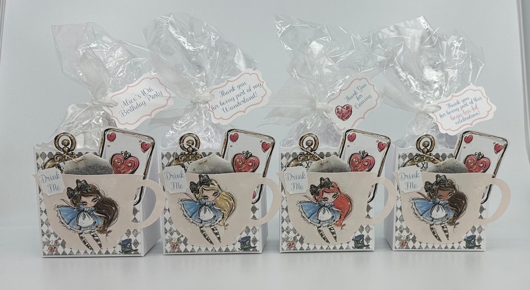Alice in Wonderland Magical Enchanting Whimsical Tea Party Favors Gift ...