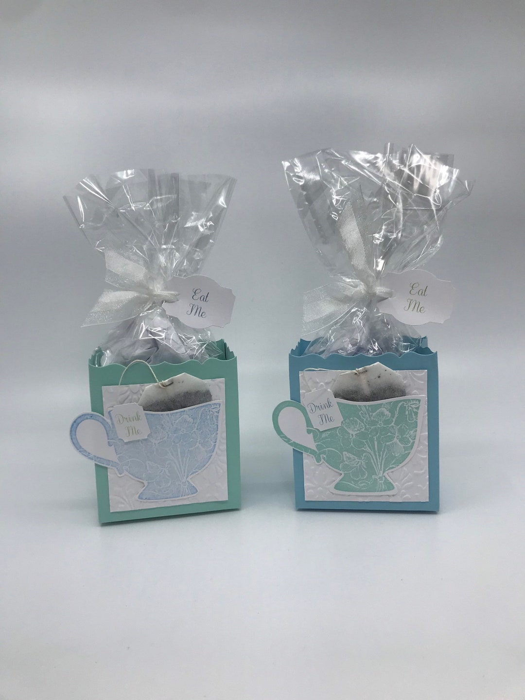 Four Winter Tea Party Favors for Bridal Baby Showers Weddings