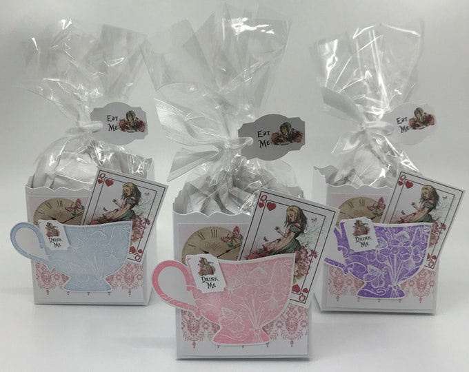 Alice in Wonderland Pink Tea Party Favor to Stuff With Edibles - Etsy