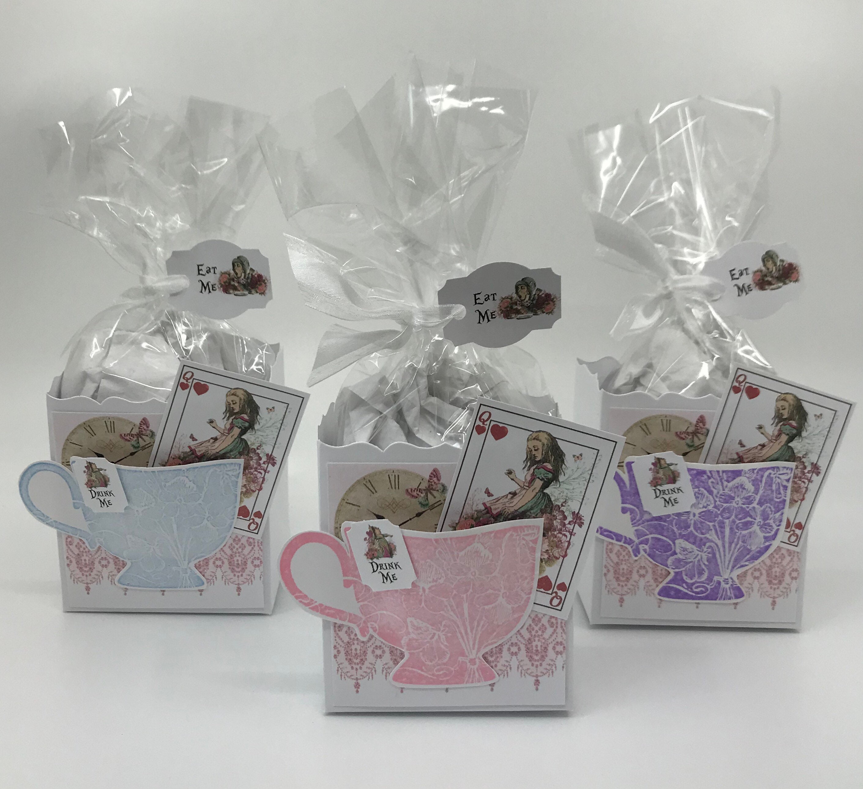 Alice in Wonderland Tea Party Favors Gift Box & Bag - 100 Fill My ...