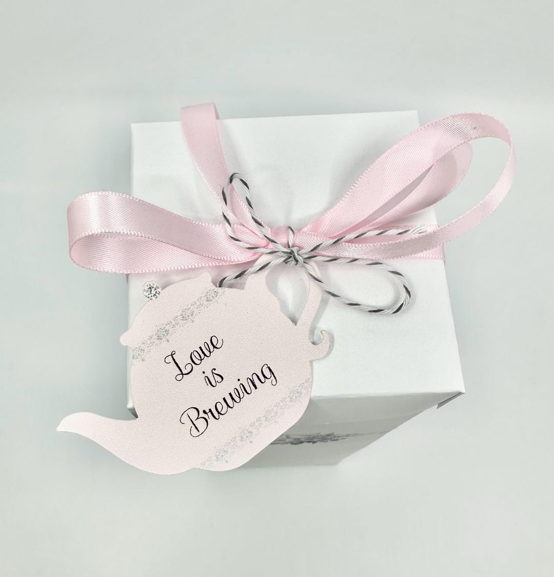 Personalized Tea Party Favor Tags | Custom Teapot Card Bridal Shower ...