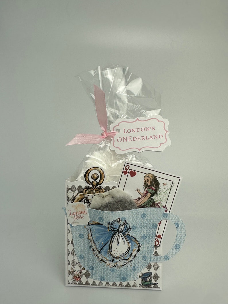 Alice in Wonderland Tea Party Favor Set of 3 Shabby Chic Polka Dots - Etsy
