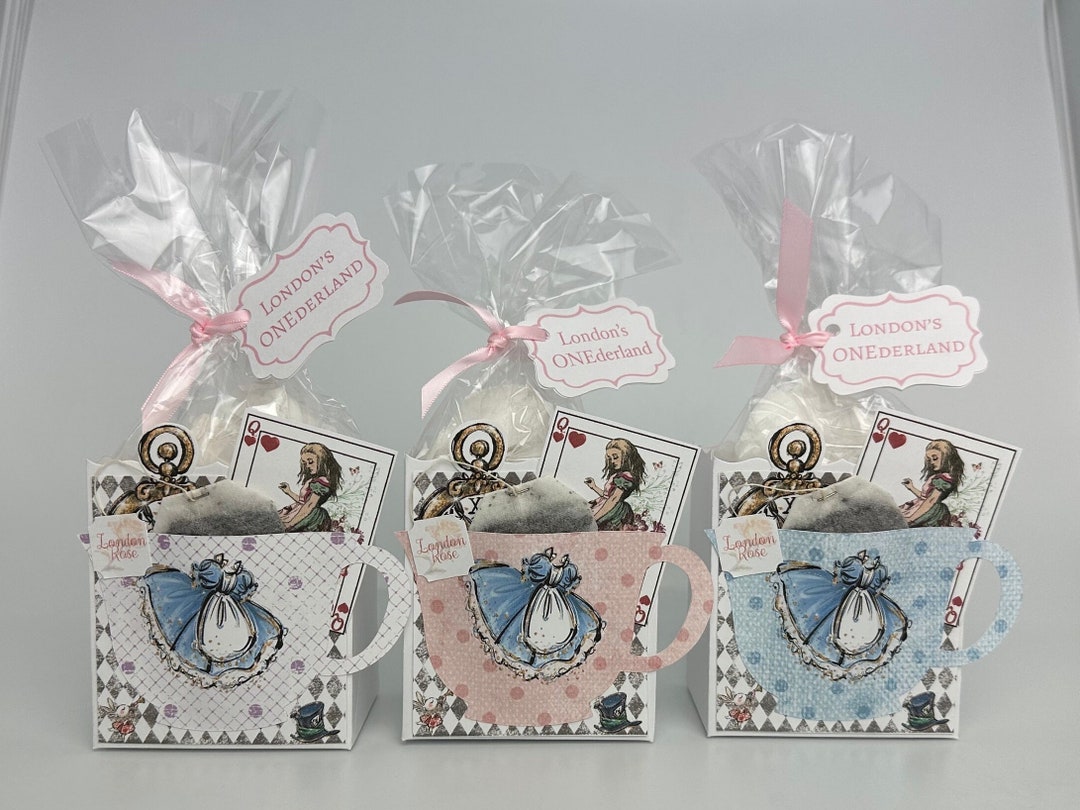 Alice in Wonderland Tea Party Favor Set of 3 Shabby Chic Polka Dots - Etsy