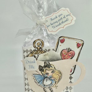 Whimsical Alice in Wonderland Tea Party Favor