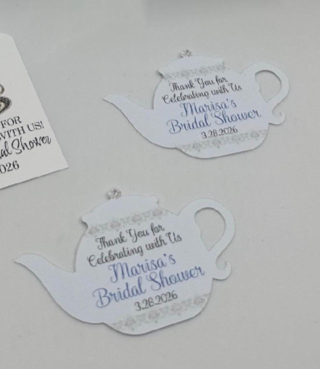 Tea Ritual Tag Tea Pot Tea Tags for Bridal Shower | Personalized Customized - Etsy
