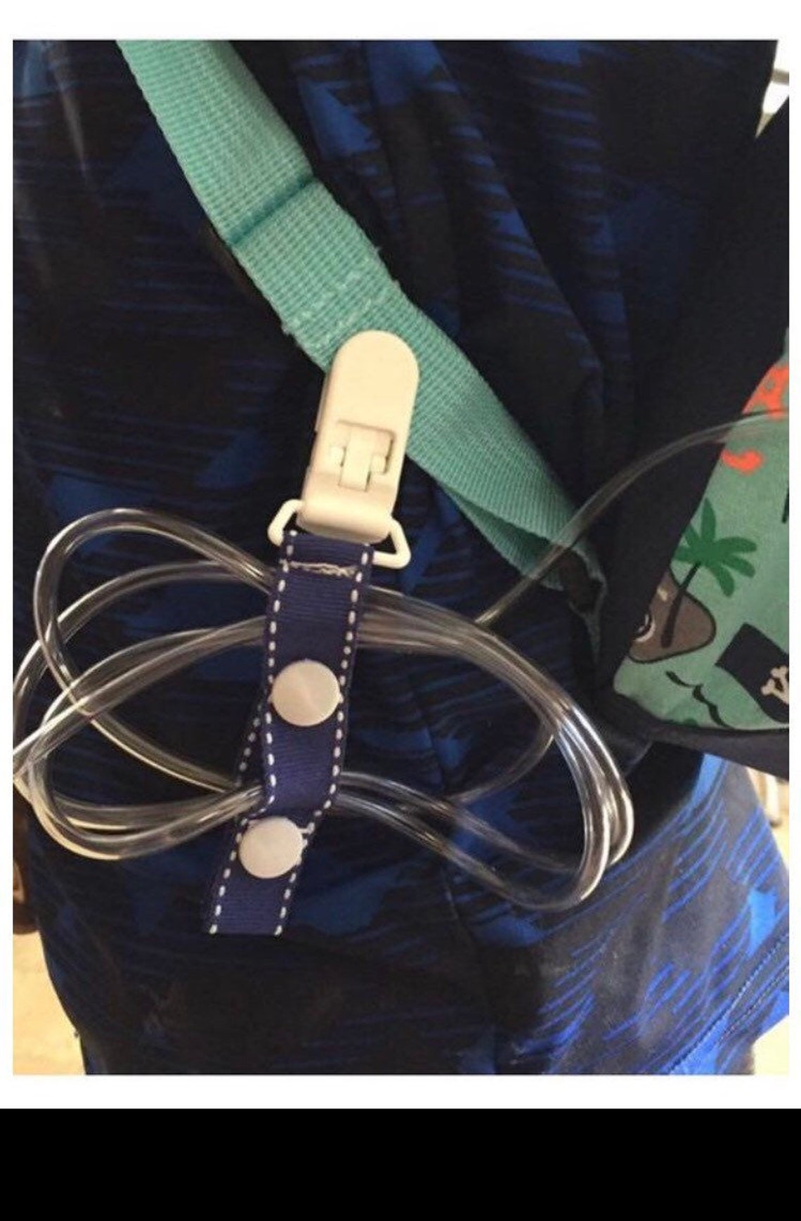 Medical line holder / feeding tube clip Etsy