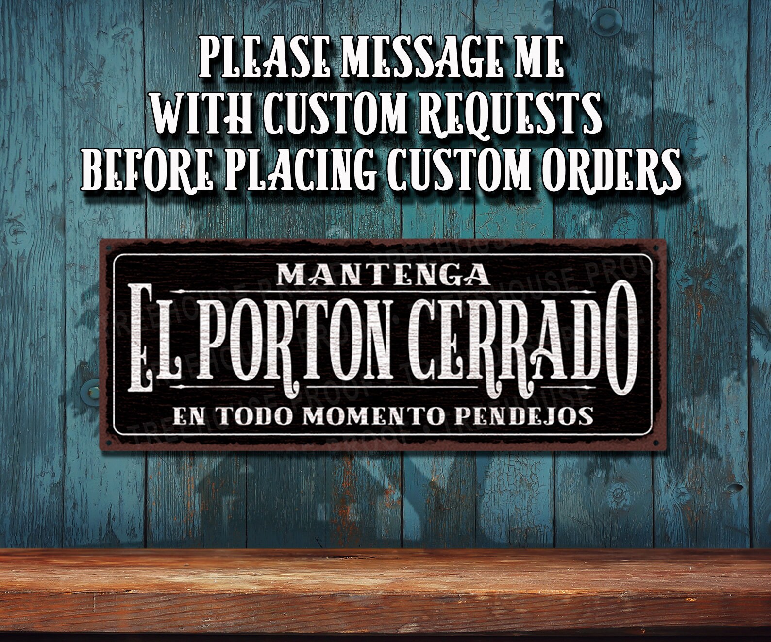 Letrero Con Texto En Inglés Keep Gate Closed No Matter Wha. | Cuotas
