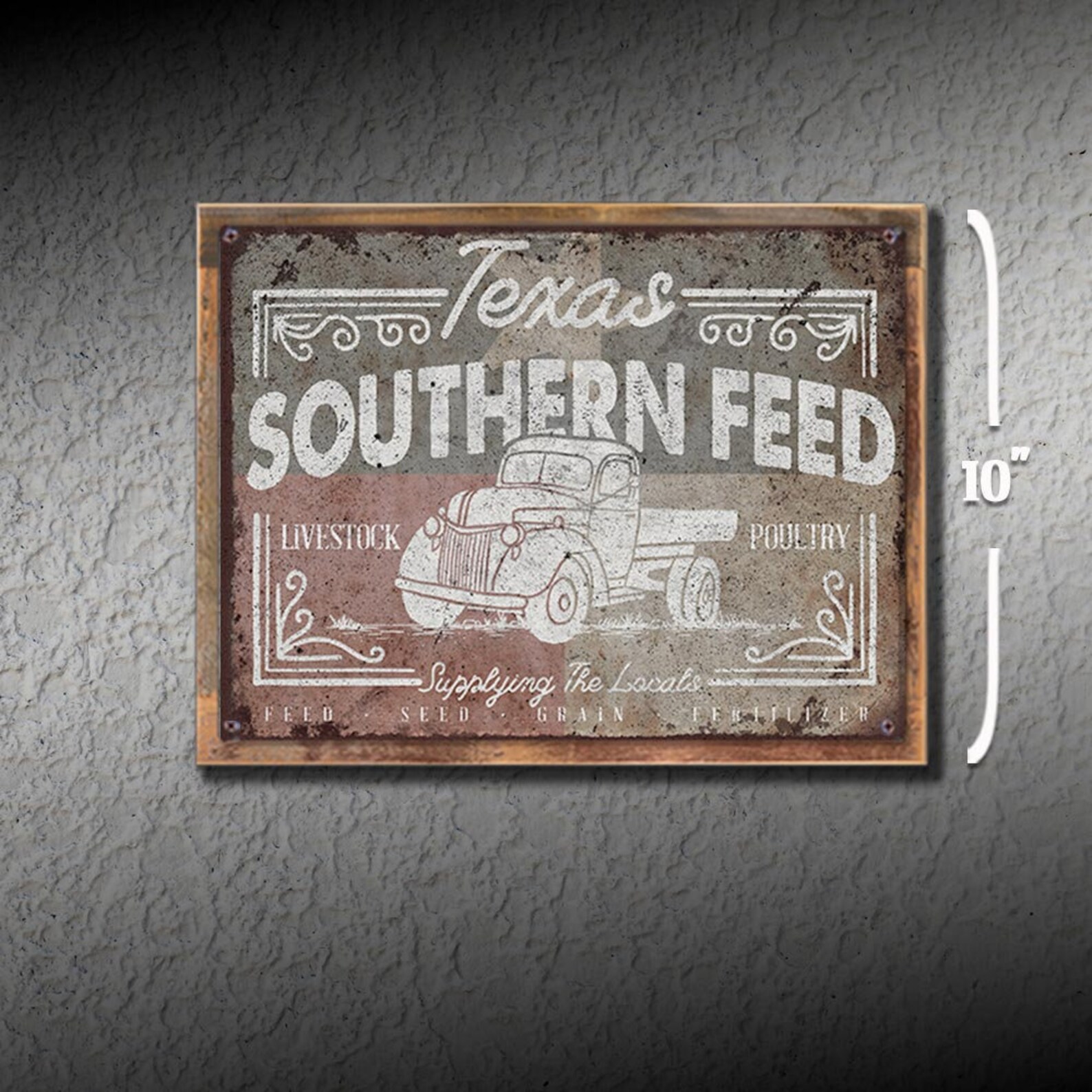Texas Southern Feed Vintage Feed Store Sign 9X12 12x16 Etsy