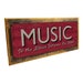 Music - Rustic Metal Street Sign - Full Color Imprint on High Quality ...