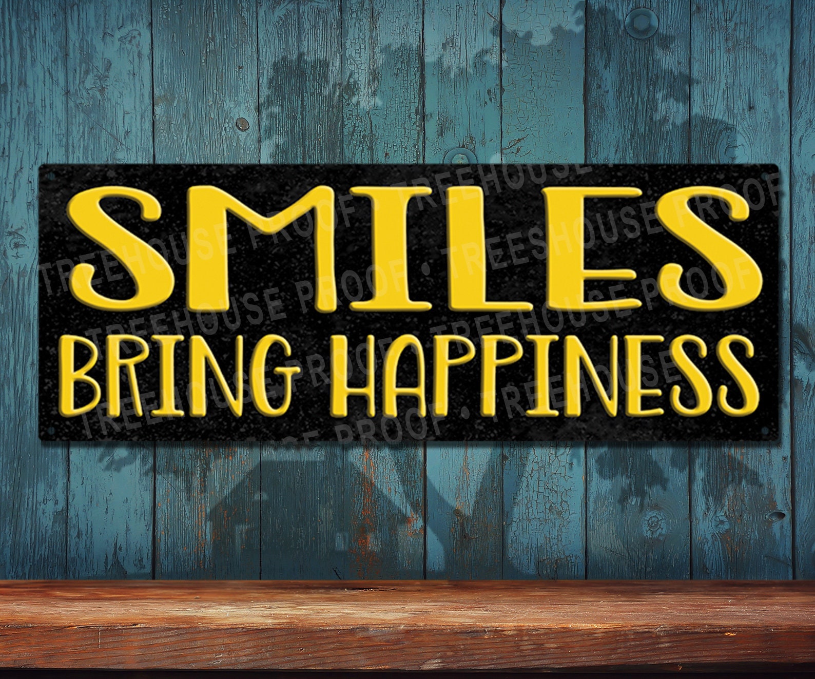 Smiles Bring Happiness Metal Sign :rustic Looking Color Imprint on  Rustproof Aluminum - THC2787-A - Etsy, image size:1588x1323