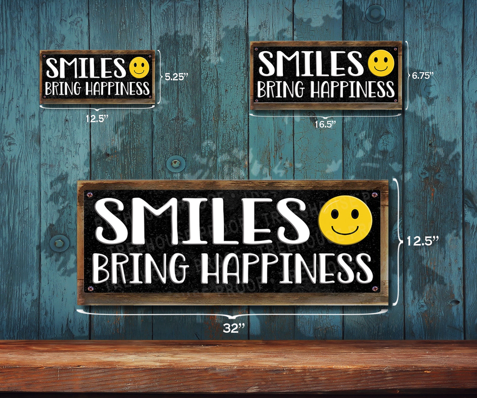 Smiley Rustig Smiley Face Emoji Metal Sign: Rustic Looking Color Imprint on Rustproof ...