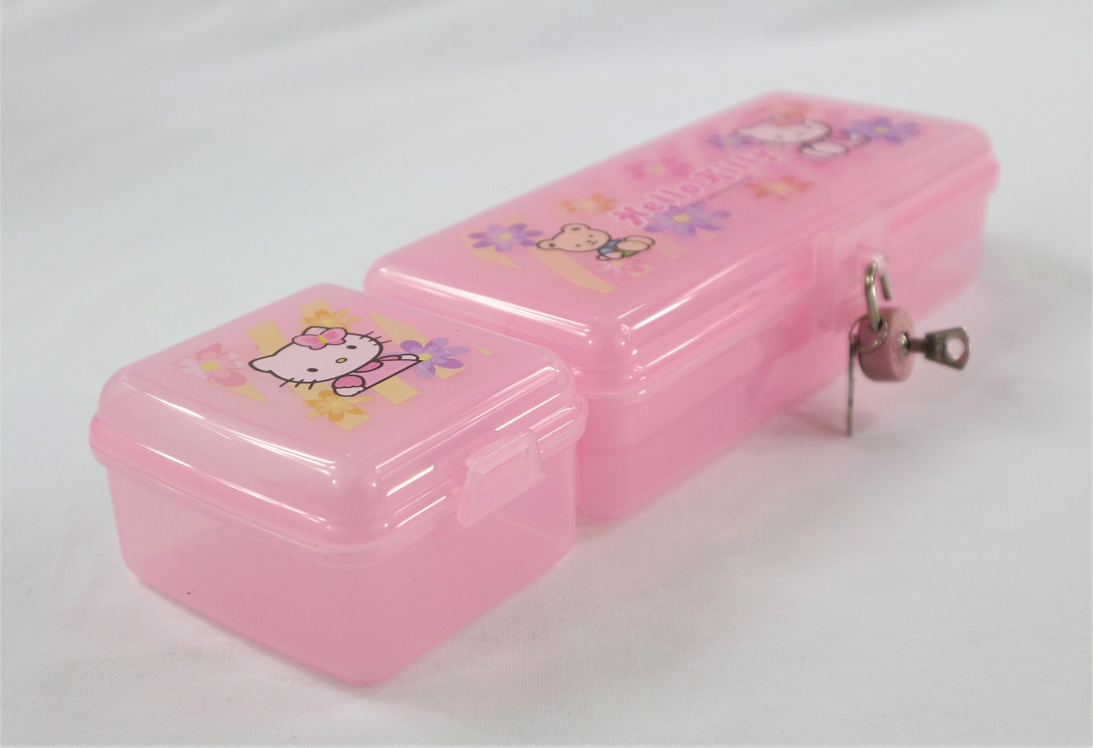 Hello Kitty Pencil Case With Padlock Etsy