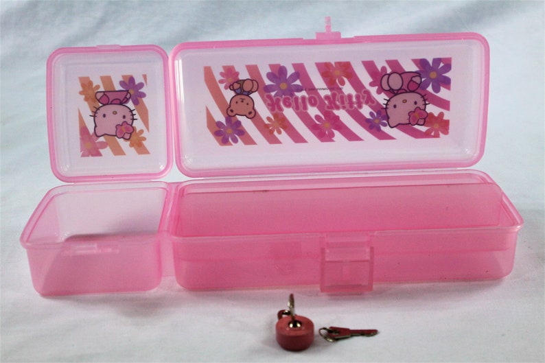 Hello Kitty Pencil Case With Padlock Etsy