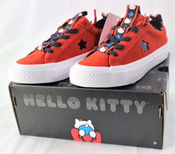 Brote Cancelar Platillo Hello Kitty Converse One Star Youth Tennis Shoes Size 12.5 - Etsy México