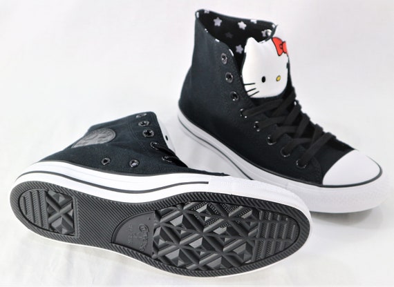 Youth Size Sneakers - Kitty 13.5 All Star Etsy Converse Hello