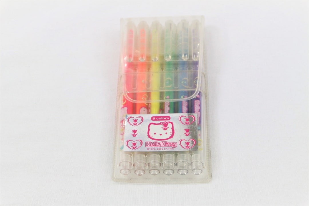 Hello Kitty Highlighters 6 Colors Etsy