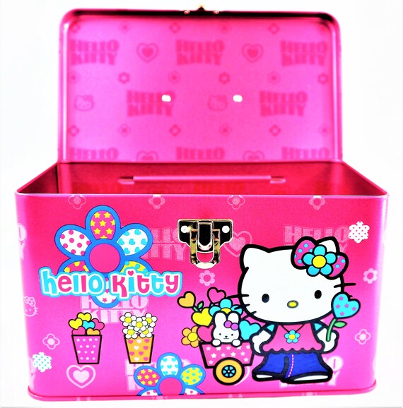Hello Kitty Metal Lunch Box Multipurpose use Gem