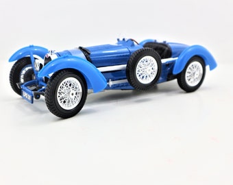 1934 Bugatti Type 59 Die-cast 1:18 Model Car Blue