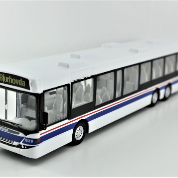 Scania Omni Link City Bus - Die-cast 1:50 Scale Model Bus White