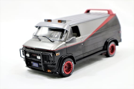 1/64 Greenlight A-Team GMC Vandura , diecast car model review 