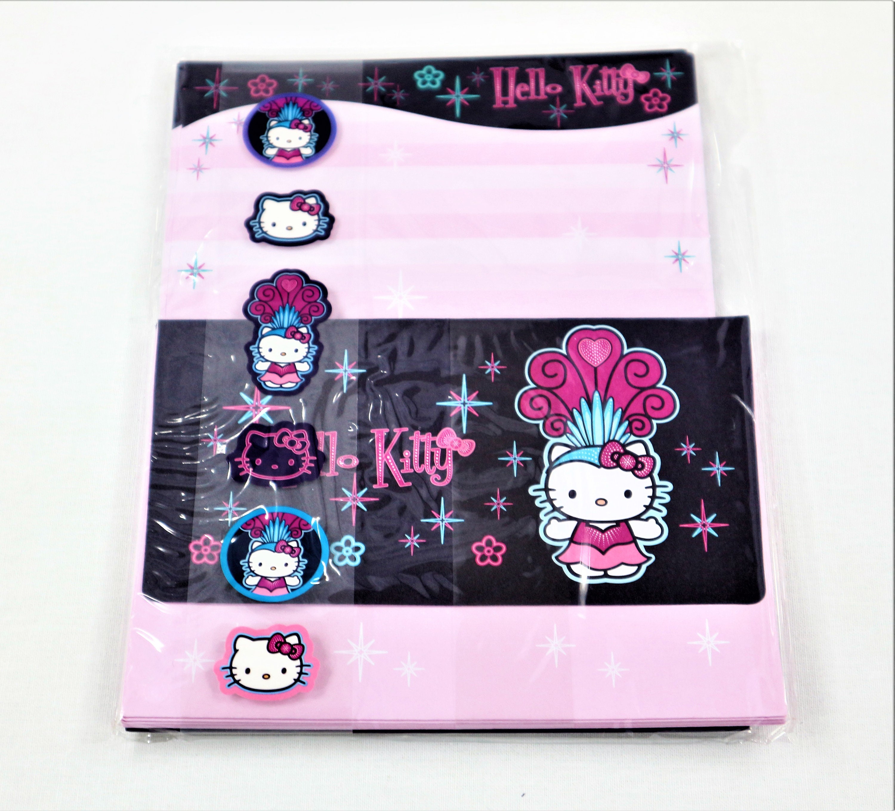 Hello Kitty Stationary Set with Stickers Etsy