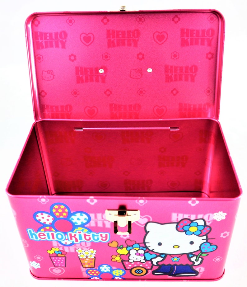 Hello Kitty Metal Lunch Box Etsy