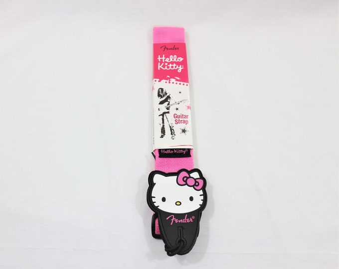 Hello Kitty Fender Guitar Strap Etsy