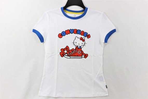 Hello Kitty Converse T Shirt Medium White - Etsy