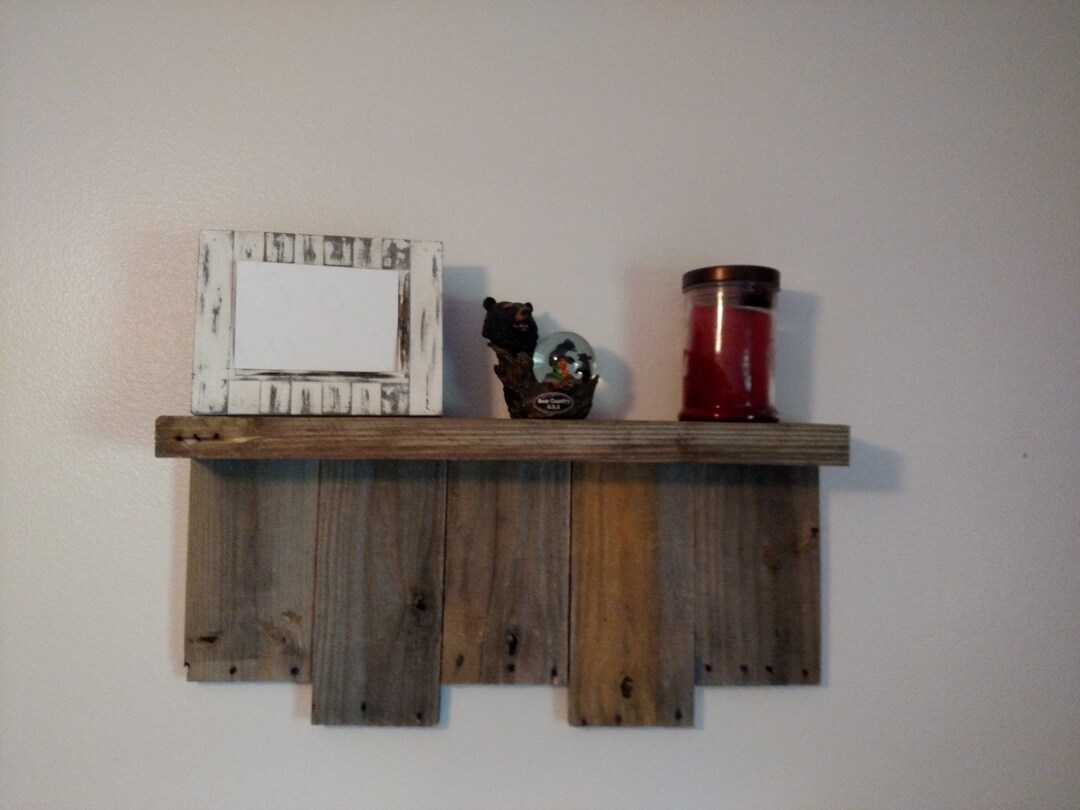 Rustic Reclaimed Wood Shelf Etsy