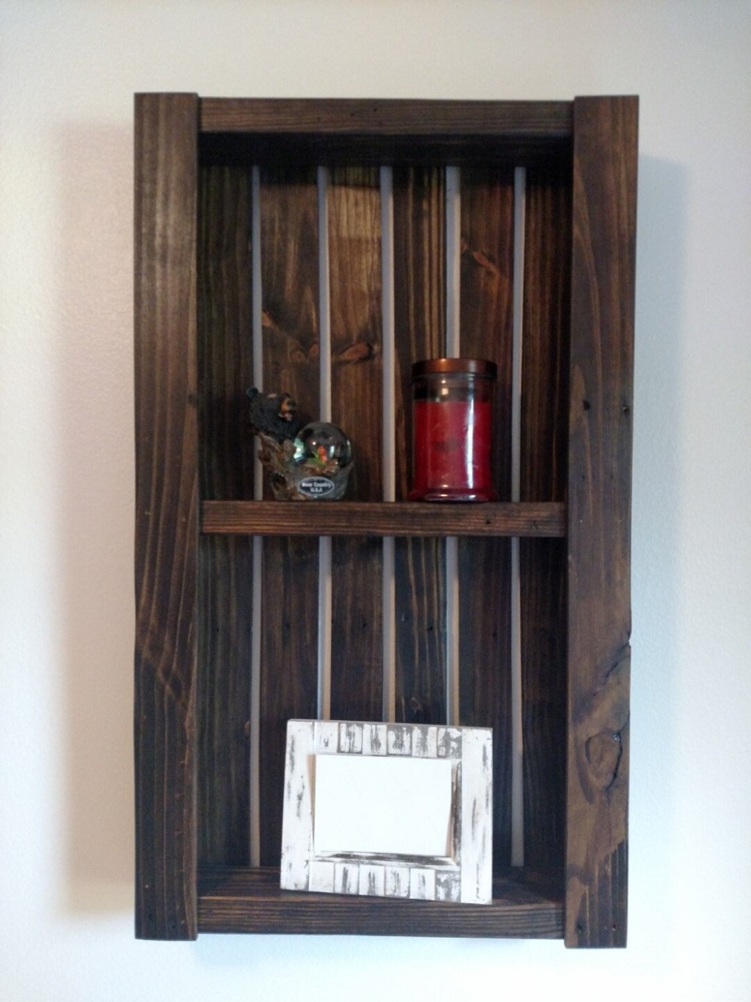 Rustic Reclaimed Wood Shelf Etsy