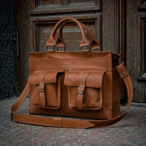 Cartable en cuir pour homme, sac pour ordinateur portable en cuir, porte-documents en cuir pour homme avec gravure laser, sac messager, cartable personnalisé pour ordinateur portable