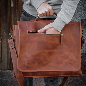 Porte-documents pour homme, sac d'ordinateur portable personnalisé, cadeau pour mari, porte-documents en cuir, sac personnalisé, sac d'ordinateur portable en cuir, cartable, sac à main en cuir