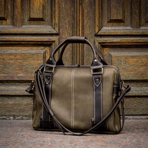 Sac pour ordinateur portable, porte-documents homme, sac en cuir cadeau 60e anniversaire, sac cartable, sac à bandoulière en cuir, sacoche en cuir, sac messager, sac de travail pour homme