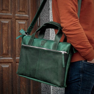 Sac pour ordinateur portable en cuir, porte-documents personnalisé homme, cartable en cuir, sacoche pour ordinateur portable faite main, sac à bandoulière, sacs à main en cuir, besace