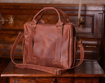 Leather messenger bag, Leather satchel, Laptop bag men, Satchel bag, Leather laptop bag, Computer bag men, laptop case leather,Briefcase men