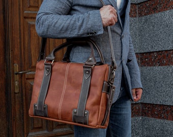 Briefcase men, Briefcase, Men's leather briefcase, Satchel bag, Leather Bag, Leather laptop bag, Leather satchel, Mens briefcase, Laptop Bag