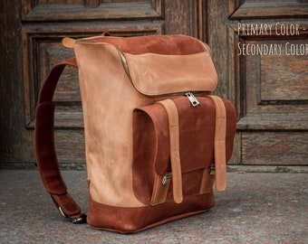 Mens backpack, Rucksack, Laptop backpack, Leather backpack, Men leather backpack, Travel Backpack, School backpack, Personalized backpack