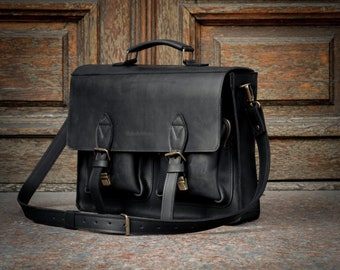 Leather briefcase, Mens shoulder bag, Leather laptop bag,Satchel bag, Leather bag, Leather satchel, Leather messenger bag men, Laptop Bag