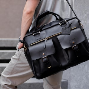 Besace en cuir, cartable fait main personnalisé, sac pour ordinateur portable avec compartiment pour ordinateur, porte-documents en cuir avec gravure laser