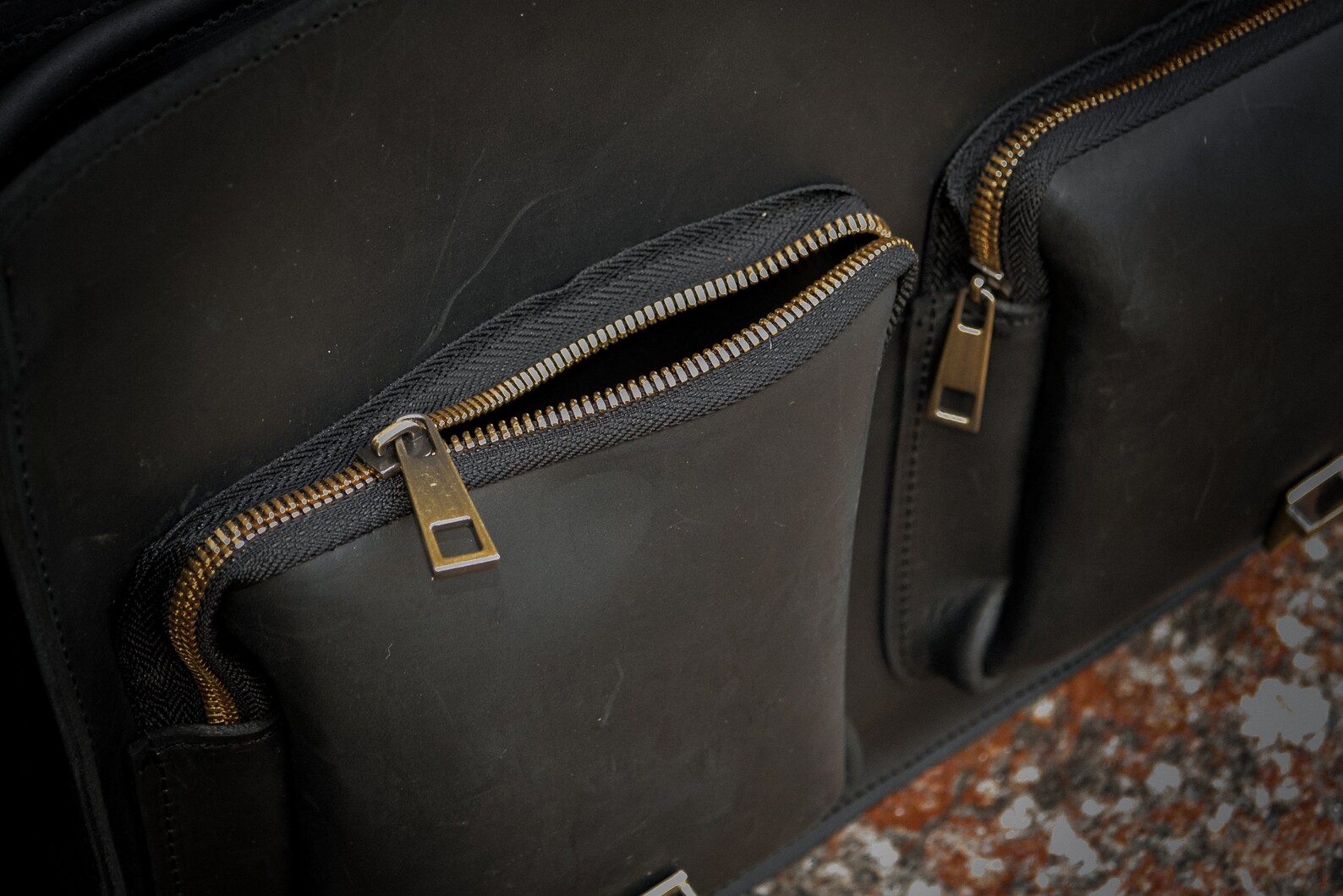 Leather Laptop Bag Handle Briefcase Messenger Bag Men Etsy