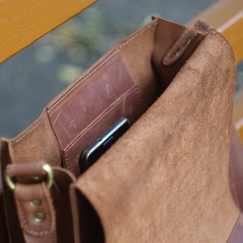 Mens messenger bag leather, Brown leather crossbody bag, Small crossbody bag, Leather crossbody satchel, Leather ipad bag, Leather bag men shops