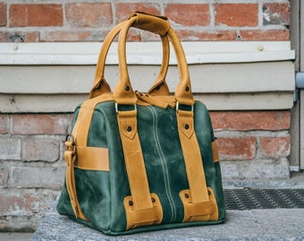 Leather Duffle Bag, Women’s Weekender Bag, Leather Overnight Tote, Travel Bag for Women, Carry On Leather Bag