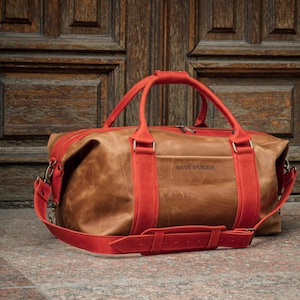 Bolsa de lona de cuero para hombre, bolsa de gimnasio personalizada, bolsa de viaje de fin de semana, bolsa de lona de cuero para pasar la noche, bolsa de deporte para hombre, regalo para padrinos de boda.