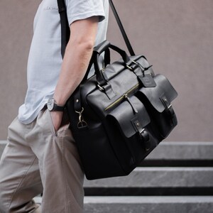 Personalisierte Leder Messenger Bag für Männer, handgefertigte Laptop Aktentasche, Vintage Büro Schultertasche, Arbeit Handtasche Geschenk Bild 5